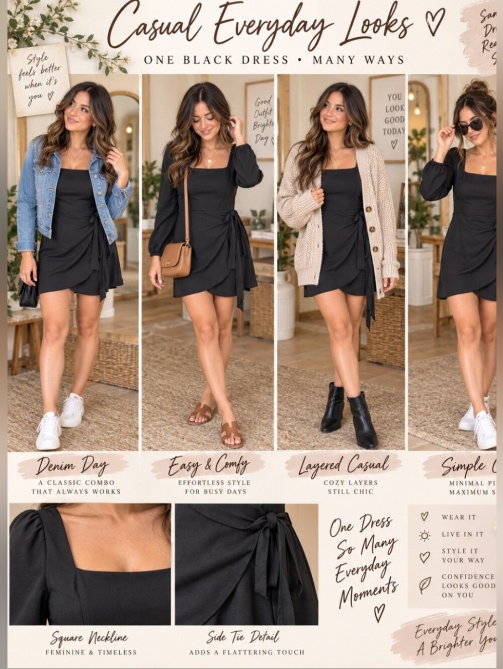 *Princess Polly Black Square-Neck Midi Dress Pir 16 Length 32